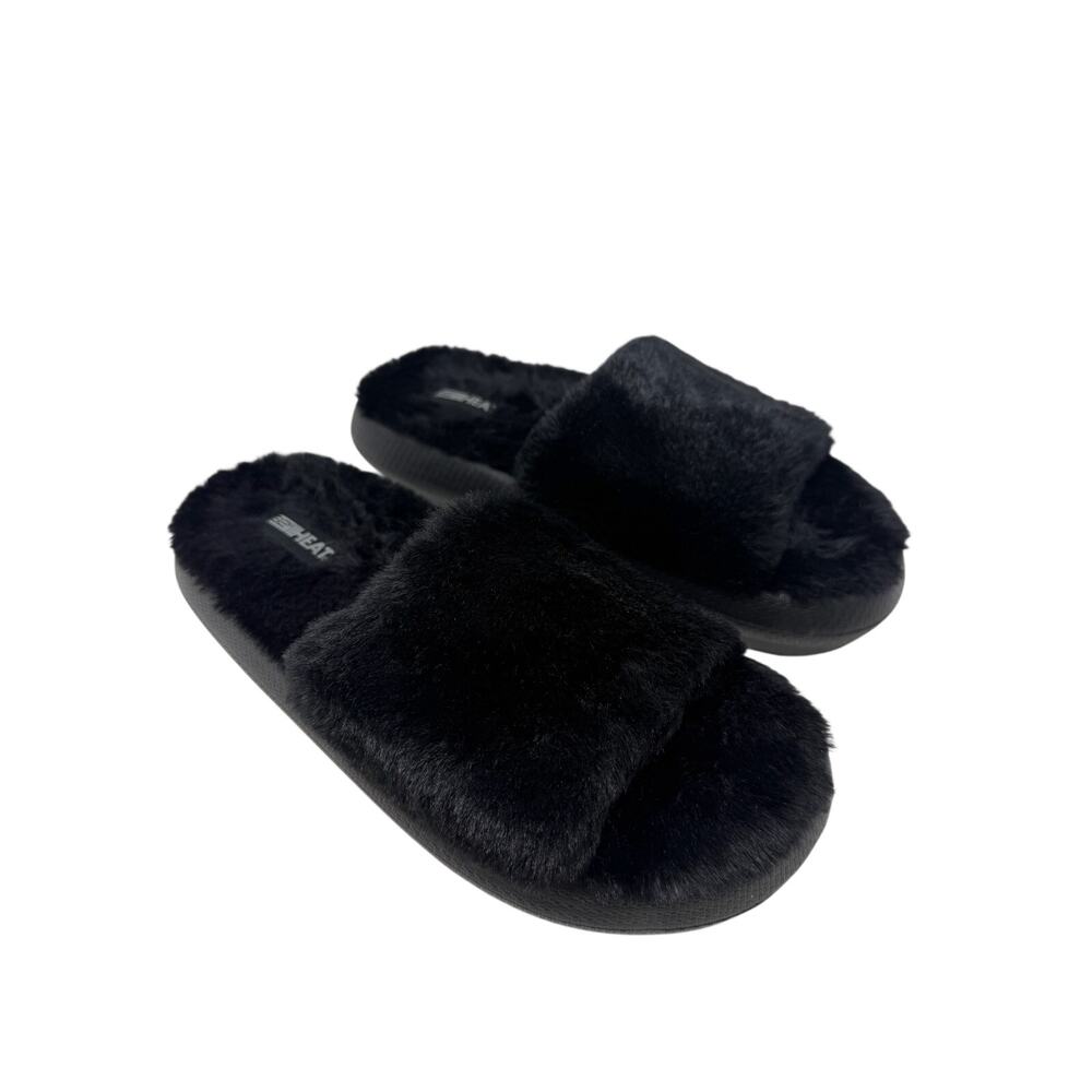 NWOT! 32 Degrees Plush Cushion Slide Slippers Womens Size M(7.5-8.5))